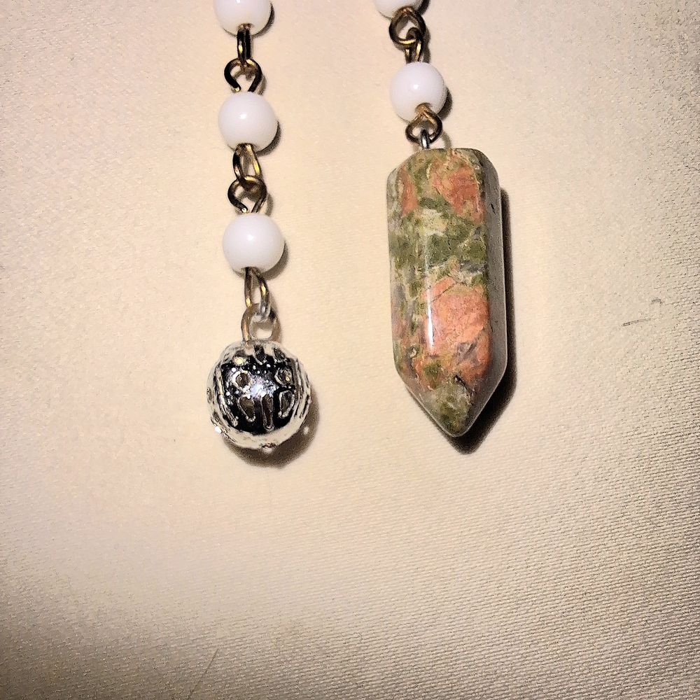 Chakra Unakite Pendulum